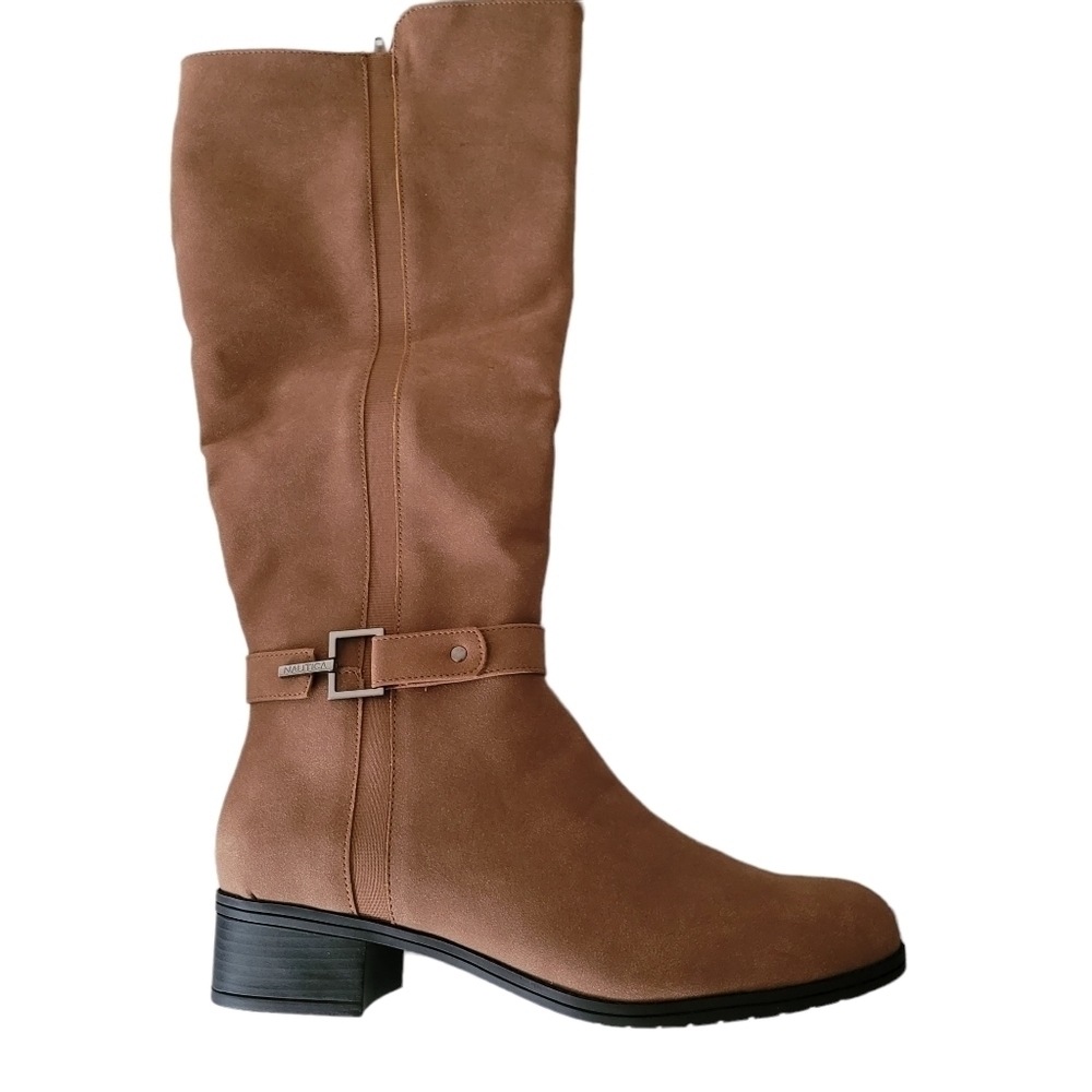 NAUTICA Minetta Tan Knee High Riding‎ Boot Size 10